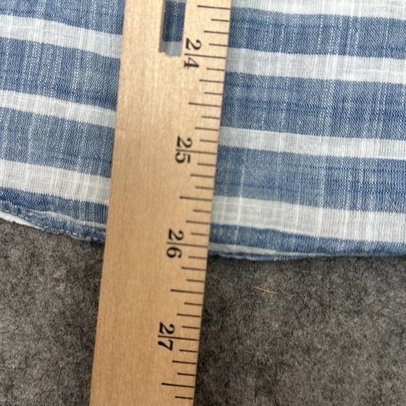 J Crew Women’s Blue And White Striped Button Up Shirt EUC - Picture 7 of 7